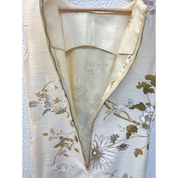 Hawaiian Casuals Stan Hicks Made in Honolulu Vintage 60's Raw Silk Floral shift - Picture 10 of 13